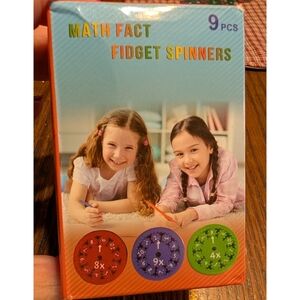 Math Facts Fidget Spinners Multiplication and Division